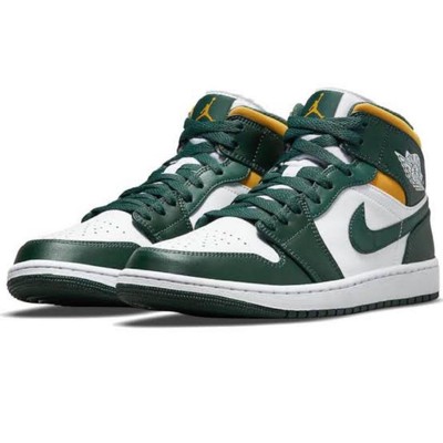 NIKE Men 10.0US Air Jordan 1 Mid Seattle Supersonics Sonics