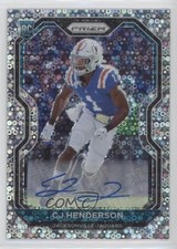 2020 Panini Prizm Rookie No Huddle Prizm Auto CJ Henderson #351 Auto 5w7