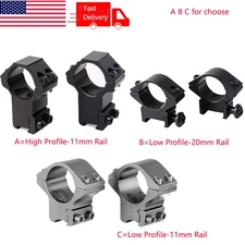 25.4mm Ring Low/High Profile Scope Mount for 11mm Dovetail Rail/20mm Picatinny