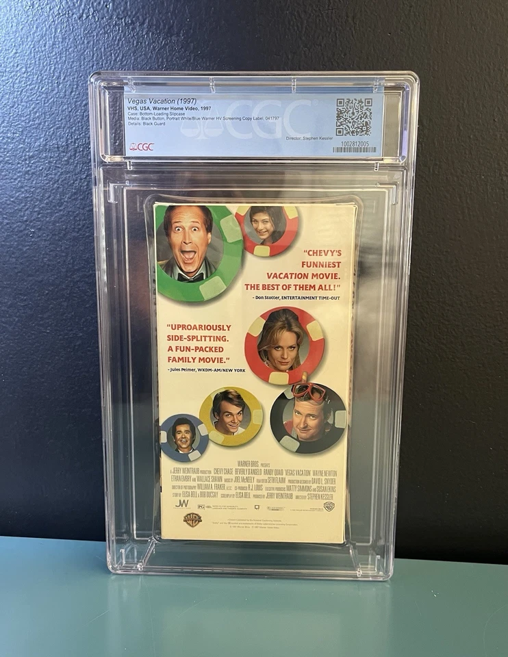 CIB PROMO SCREENER CGC 9.0 (Open) Vegas Vacation VHS Movie Graded  Foto 2 de 2