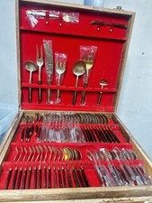 STUNNING Vintage Mid-Century  Rosewood 200+ Pc Canteen Set