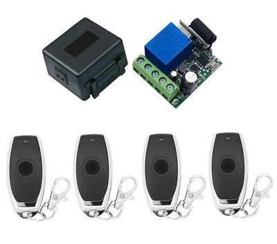 QIACHIP DC 5V 6V 9V 12V 24V 60V Wireless Remote Switch 433Mhz 1 Channel Relay...