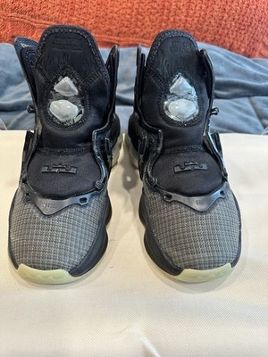 Nike LeBron 19 High Top Black Gray Basketball Sneakers Cushioned Men