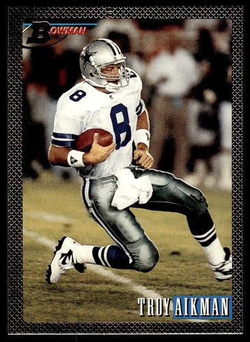 Troy Aikman [Foil] #1 1993 Bowman card