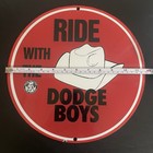 VINTAGE DODGE BOYS HAT GASOLINE OIL PORCELAIN SIGN — photo 3