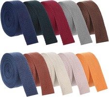 10 Rolls Cotton Webbing 32.8 Yards 1 Inch Mixed Polyester Cotton Webbing Straps