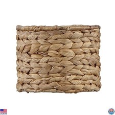 Aspen Creative 50504-1 Water Hyacinth Clip-On Drum Shade - 5" Top x 5" Bottom