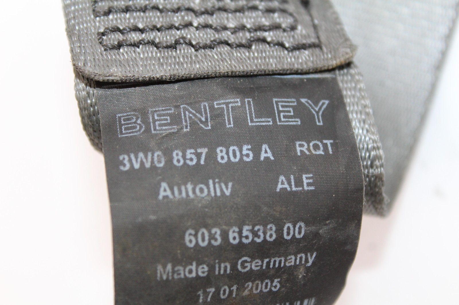 2003-2010 Bentley Continental GT Rear Left Driver Side Seat Belt