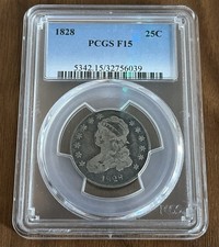 1831 Capped Bust Quarter. B-4. Rarity-1. Small Letters. EF-45