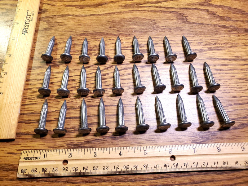Lot of 29 PK type Survey Marker Nail Nails, Engineering construction SEE PICS!