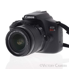 Canon EOS Rebel T6 Digital SLR Camera Body 18mp w/ 18-55mm II Lens EXC 