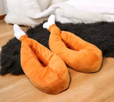 TARGET Turkey Leg Drumstick Plush Slippers. Size XS/S. 11 youth-1 yr. New