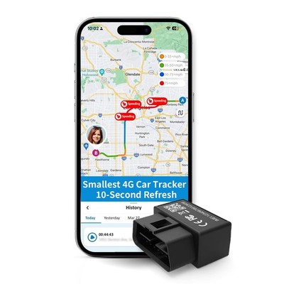 OBD GPS Tracker for Vehicles, Affordable Subscription, 5-Day Free Trial, 10-s...