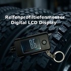 Digitaler Reifendruckprüfer Profiltiefenmesser Luftdruckprüfer Auto Motorrad LKW