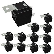 Relay 12V 5-pin 40/30AMP Automotive Relay Kit, SPDT 5-Prong 5-pin: 12 relays