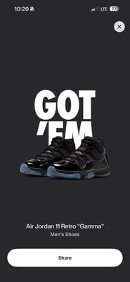 Air Jordan 11 Retro Gamma Blue, Men s Size 11,