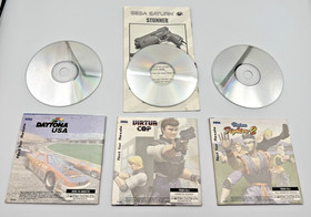Lot of 3 Sega Saturn Virtua Cop, Daytona USA, Virtua Fighter 2 - Not For Resale