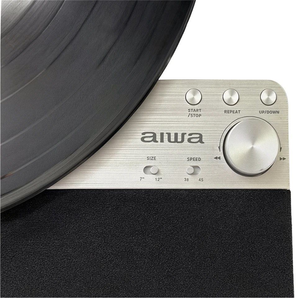 aiwa GAA4-FRT0002 Vertical Turntable Record Player Fully Automatic Bluetooth - Image 3 of 4