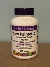 Webber naturals saw Palmetto 320mg X 120 Softgels