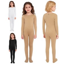 Girls Jumpsuit Gymnastic Figure Skating Training Gymnastics Fleece One Piece