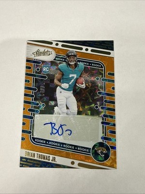 2024 Panini Absolute Brian Thomas Jr. Orange Rookie Auto #/75 JAGUARS