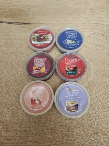 6 Yankee Candle Scenterpiece Easy Melt Cup 2.2 oz Mixed Scents Fragrance Wax NEW