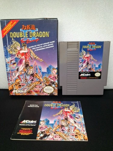 Double Dragon II 2 CIB Complete Nintendo Nes Great Condition