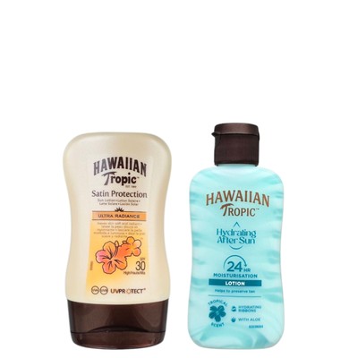 Hawaiian Tropic/SPF30 Satin Protection & Aftersun ''Reisegröße''160ml/Sonnenschutz
