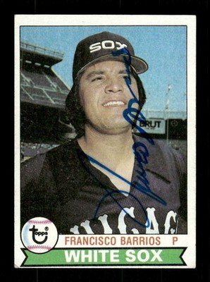 1979 Topps  #386 Francisco Barrios signed autograph blue sharpie EAA1 bxcp71