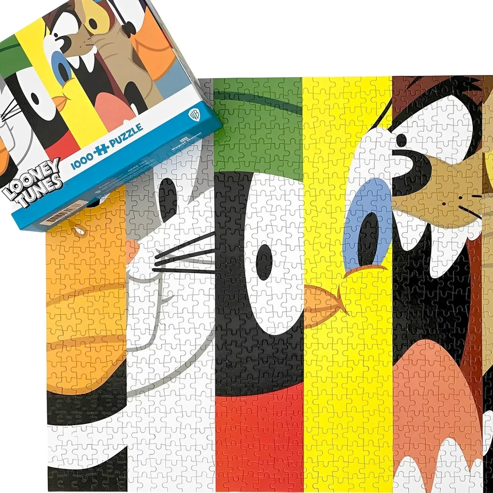 Rompecabezas Looney Tunes - Rebanadas de personajes (1000 piezas) - Producto de papelera Foto 2 de 2