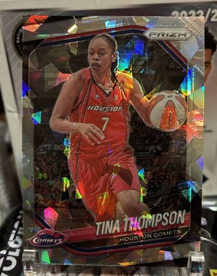 2025 Panini WNBA Prizm Ice #115 Tina Thompson Houston Comets