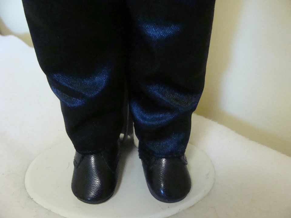 CAMELOT HANDCRAFTED BISQUE PORCELAIN 16" DOLL-"DAVID"-TUXEDO-WRIST TAG-W. STAND - Image 2 of 4