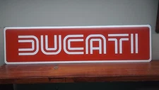 DUCATI Aluminum sign 6" x 24"