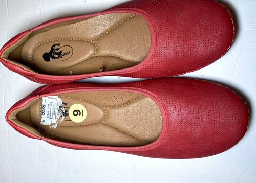 Good Choice Women Kiana Slip On Red Solid Casual Round Toe Flat Heel, 9 - 第 5/6 張圖片
