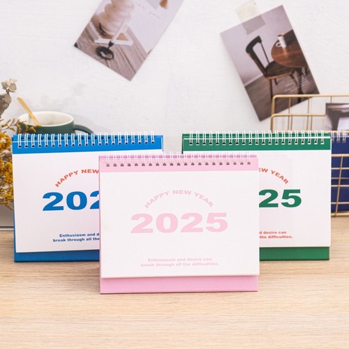 Daily Monthly 2025 English Desk Calendar Table Planner Time Manegement
