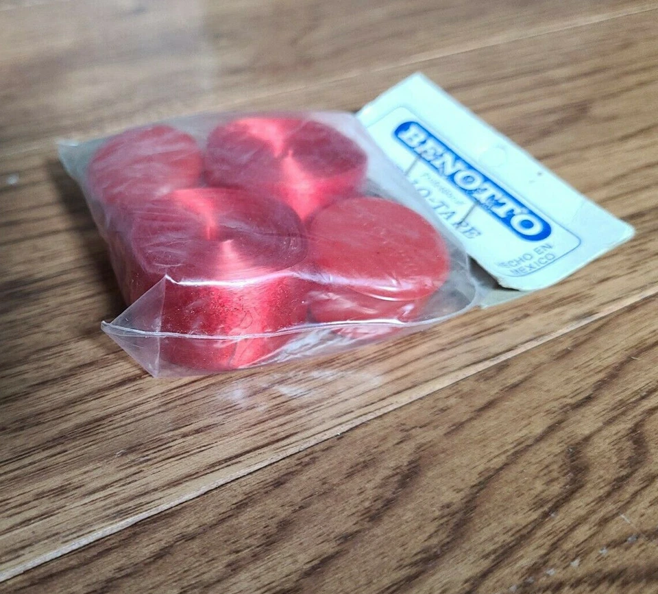 BENOTTO Cello-Tape -Handlebar Smooth RED w/2 end plugs- VINTAGE- -SHIPS ASAP - Image 2 of 4