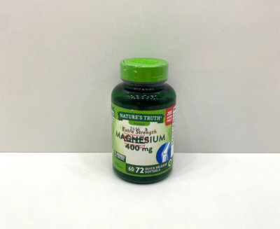 NEW Nature's Truth Extra Strength Magnesium 400 MG Quick Release Softgels 2027