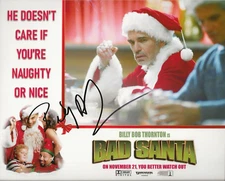 Billy Bob Thornton REAL hand SIGNED Photo COA Autographed Bad Santa
