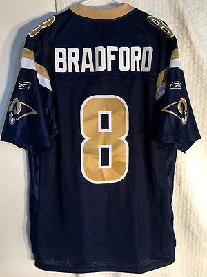 Reebok Premier NFL Jersey St. Louis Rams Sam Bradford Navy sz M | eBay