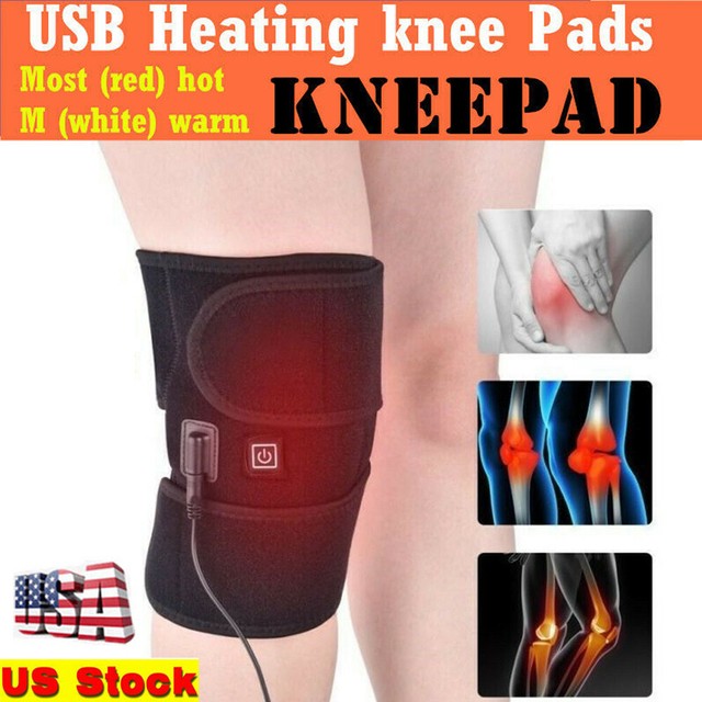 Electric Heated Leg Wrap Belt Brace Arthritis Pain Relief Knee Pad Warm