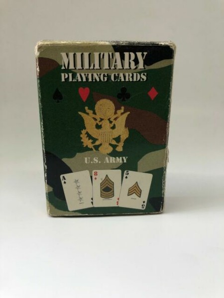 US Army Military Playing Cards Patriotic Educational Deck Card Game 
