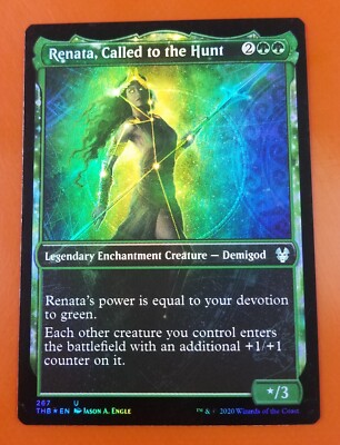 1x Renata, Called to the Hunt | FOIL Showcase | Theros Beyond Death | MTG Magic