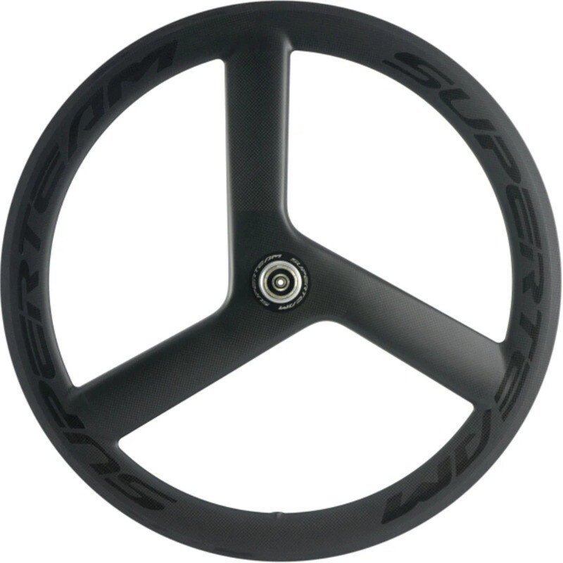 56x23mm 3 Spokes Wheels Clincher Carbon Road Bike Wheelset 700C Matte