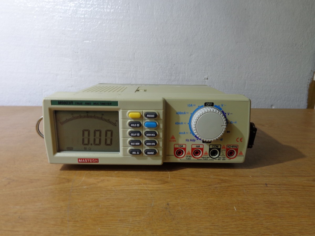 Mastech M9803R Bench-type Top LCD True RMS Digital Multimeter | eBay