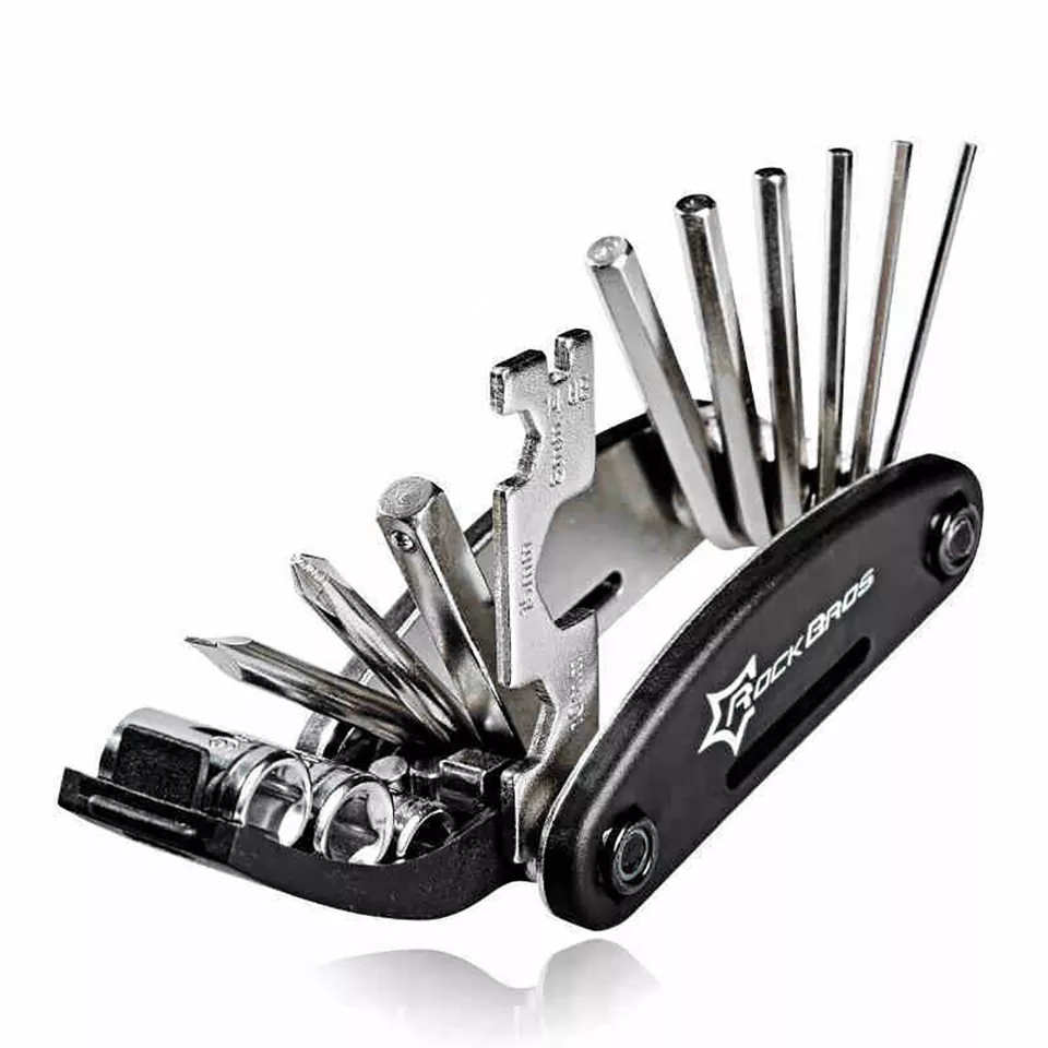 ROCKBROS Bike Bicycle Repair Tool Multi Function 16in1 Kit Hex Spoke Screwdriver - Image 2 of 4