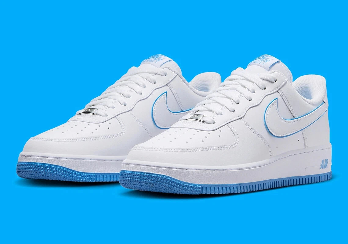 Nike Air Force 1 '07 (White/University Blue) 10.5