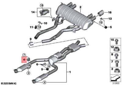 Genuine BMW M3 G80 G82 G83 M3 Comp. M xDrive Transmission Bracket 