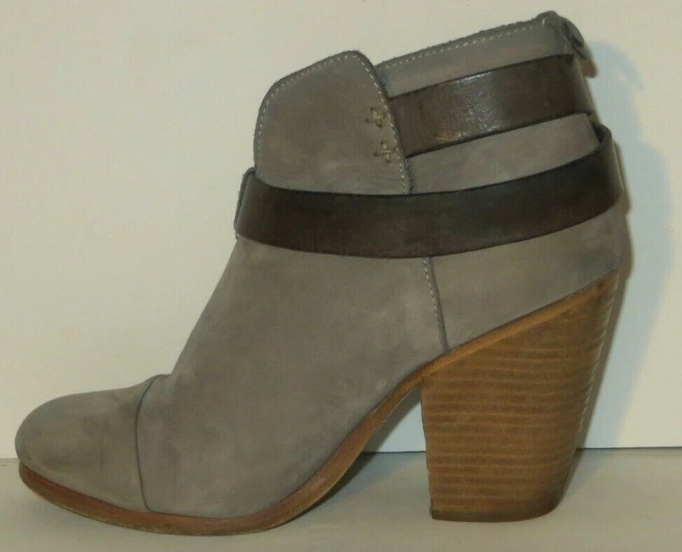 Botines RAG & BONE Gris Cuero Nobuck Talla 37 EU 6 EE. UU. Foto 3 de 4