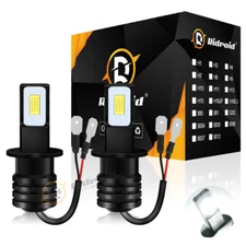 Ridroid H3 LED Fog Driving Light Bulbs Conversion Kit 6000K Super Bright White