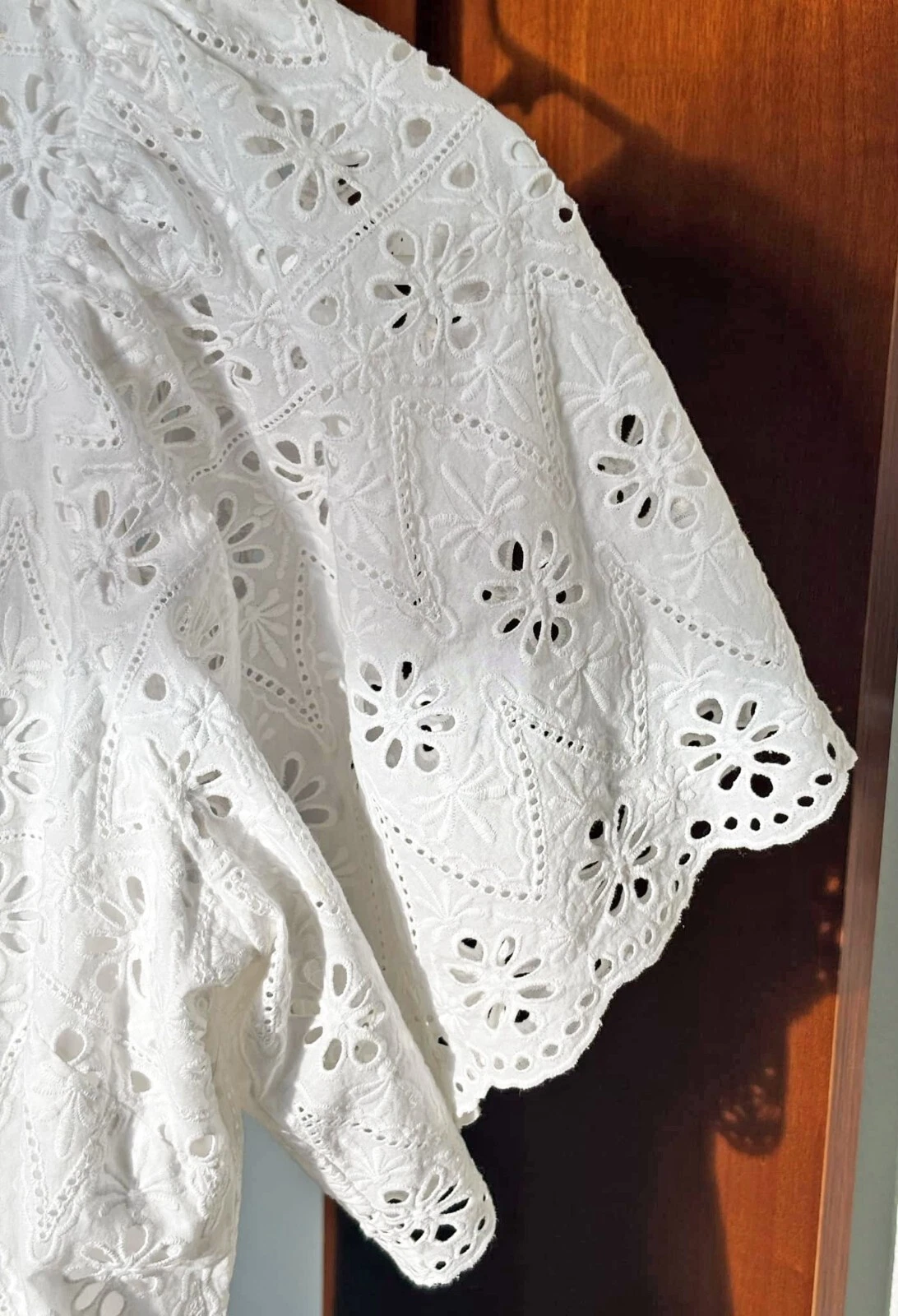 Abito donna Kate Spade bianco Spice Things Up con occhielli taglia S